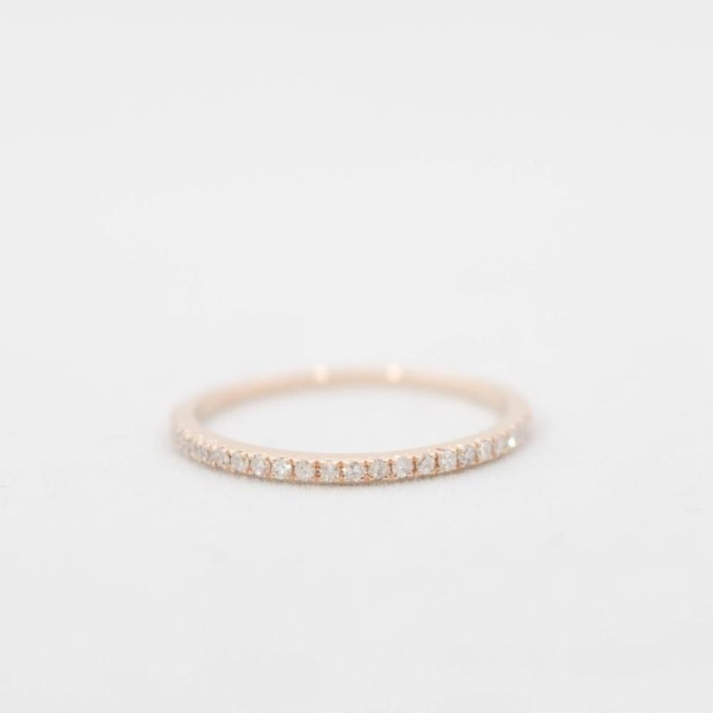 Classic Diamond Band/14K Gold/Half Eternity Band